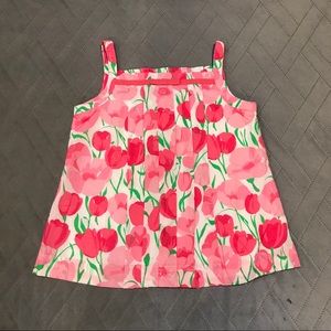 NWT Jack and Janie Girls Flower sleeveless Tank Top Sz 5